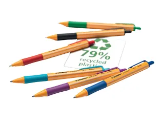 Balpen STABILO pointball 6030/40 medium rood 0.5mm - 2