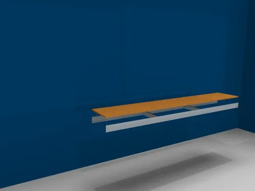 houten vloer,v. breedvakstelling,BxD 2250x400mm,dikte 19mm,vakl. 350kg