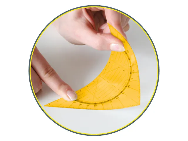 Equerre géométrique GEOflex 14cm Flexible couleur Néon Assorti