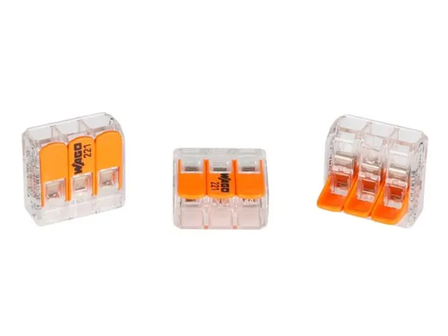 Compacte Verbindingsklem 3 x 0.2 - 4mm² Voor Alle Kabelsoorten