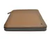 Schrijfmap DESQ A4 met rits leder bruin