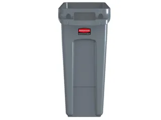 Afvalbak Rubbermaid Slim Jim VT 60 Liter grijs - 3