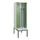 locker met bank,voor scheiding van kleding,HxBxD 2120x600x815mm,2vak