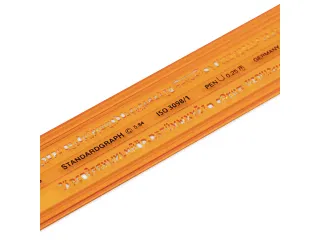 Lettersjabloon Standardgraph H-profiel middelschrift type B 2,5mm - 4