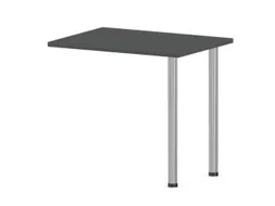 aanbouwtafel,i.h.v.,HxBxD 720-840x800x600mm,MS-donkergrijs