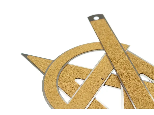 Liniaal set Kangaro, RVS 4 delig.