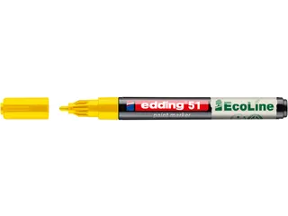 Paintmarker edding 51 EcoLine op waterbasis 1-2mm geel - 1