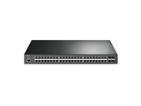 JetStream 52-poorts Gigabit Switch met 48 PoE+-poorten en L2-beheer