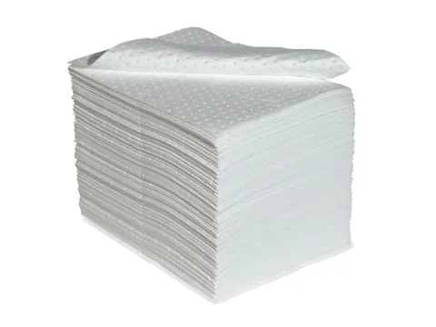 sorbent,mat,LxB 500x400mm,opnamecapaciteit 124l/VE,vlies,wit