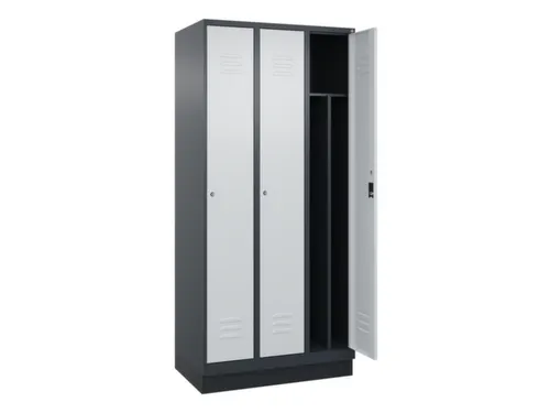 locker voor scheiding van kleding,HxBxD 1950x900x500mm,3vak