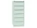 fichekast,HxBxD 1321x568x622mm,twee banen,6lade(n),romp wit,front wit