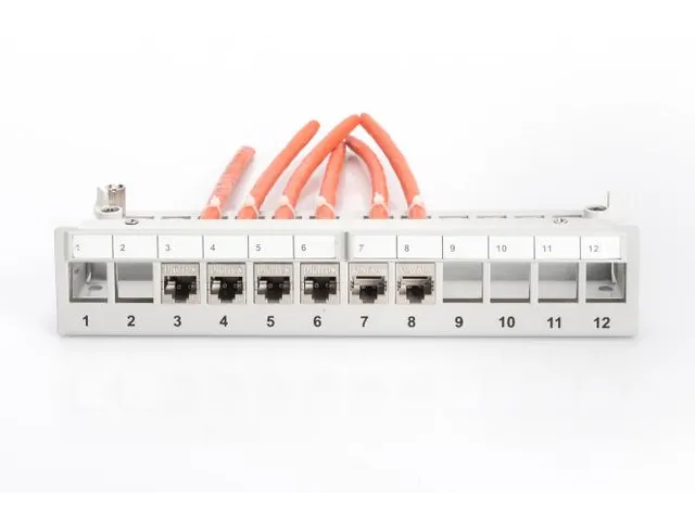 Modulair Desktop Patchpaneel SOHO Afgeschermd 12-poorts Grijs