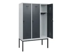 schoollocker,HxBxD 1950x1200x500mm,3vak,vak B 400mm,draaigrendel