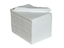sorbent,mat,LxB 500x400mm,opnamecapaciteit 124l/VE,vlies,wit