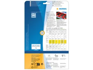 HERMA 4572 Weervaste Folie-etiket A4 48,3x25,4mm removable 880 stuks - 2