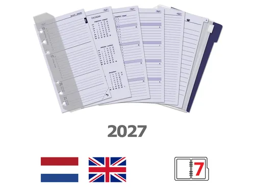 Agendavulling 2027 Kalpa Personal jaardoos 7dagen/2pagina's