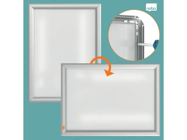 Cadre clipsable Nobo Essence A3 angle biseauté