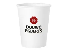Beker karton Douwe Egberts 180ml zwart 100 stuks