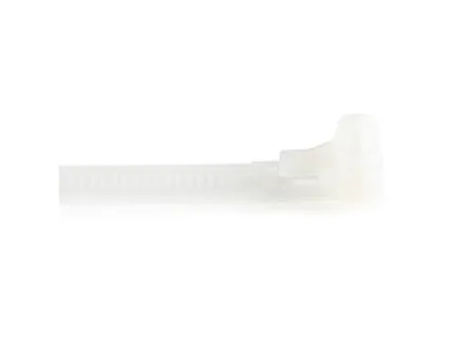 12cm Herbruikbare Kabelbinders wit nylon 100 stuks