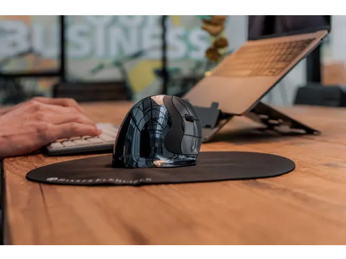Evoluent D Ergonomische muis draadloos rechts Antraciet Medium