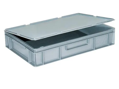 Scharnierdeksel Voor Euronorm Stapelkrat Lxb 600X400Mm Rood