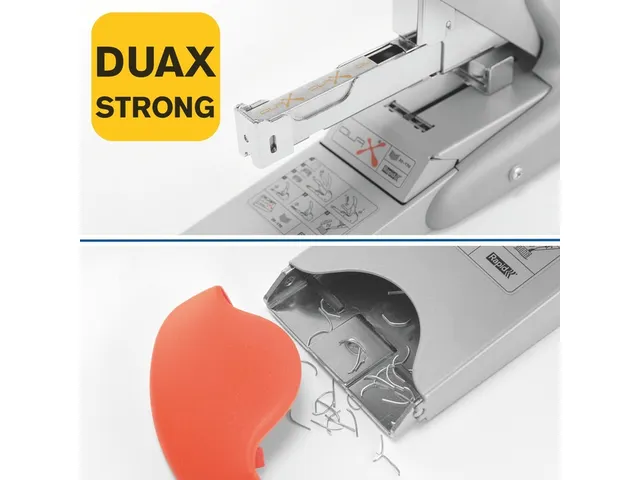 Agrafeuse Rapid Duax Flat Clinch 170 feuilles argent/orange