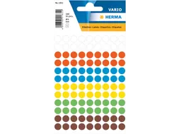HERMA 1831 Multipurpose etiketten Rond 8mm Assorti 540 stuks