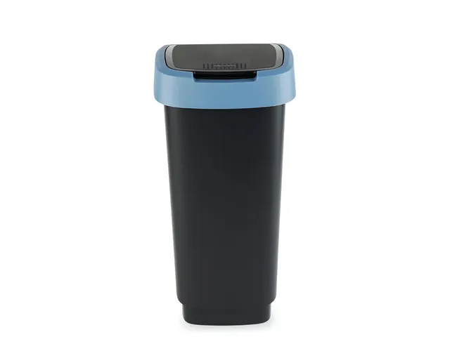 Afvalbak Twist 25 Liter Zwart Blauw