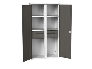 universele kast,HxBxD 2000x1050x550mm,4xStalen bodem,4lade(n) - 1
