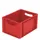 Euronorm Stapelkrat Pp 220x400x300mm Wanden/bodem Gesloten Rood 21l