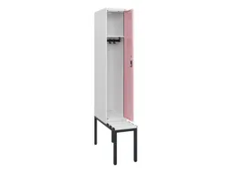 locker met bank,HxBxD 1950x300x815mm,1vak,vak B 300mm,cilinderslot