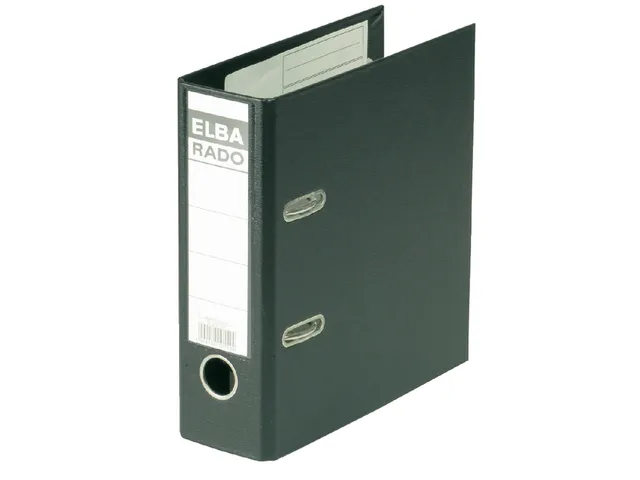 Ordner Elba Rado Plast A5 staand 75mm pvc zwart