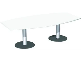 vergadertafel,HxBxD 720x2400x800mm,vatvormig - 1