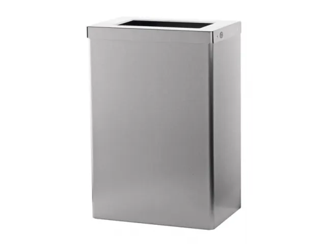 Afvalbak 50 Liter RVS anti-fingerprint coating