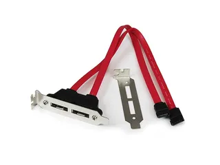 2 poorts low-profile SATA naar eSATA adapterplaatje - 1