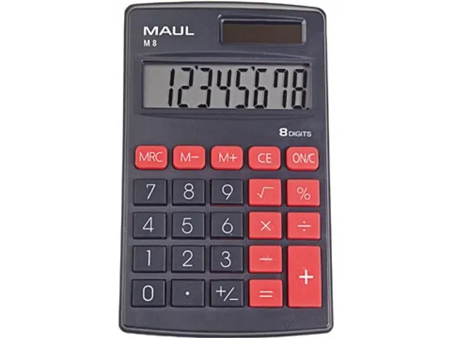 zakrekenmachine M8, zwart