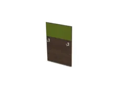baliepaneel bureau aanbouw rechts 800mm NV bruin hickory BN7048-groen