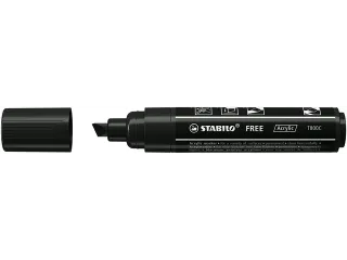 Acrylmarker STABILO Free Acrylic T800C zwart 2-10mm - 1