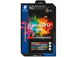 Brushpen Staedtler 371 PigmentArts viltstiften set à 60 kleuren