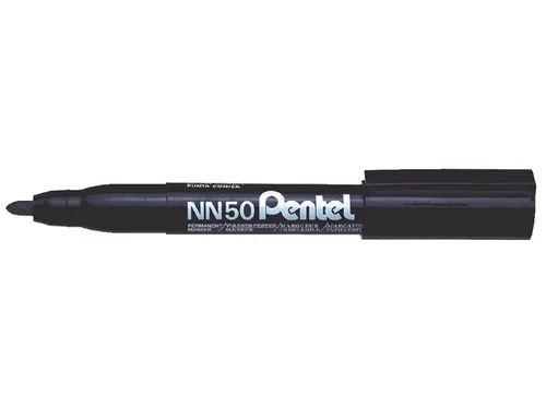 Viltstift Pentel NN50 rond zwart 1.5-3mm