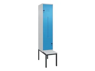 Z-garderobekast,HxBxD 2120x400x815mm,2vak,vak B 400mm,draaigrendel - 1
