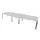 vergadertafel,HxBxD 740x4000x1400mm,vatvormig,MP-lichtgrijs