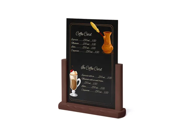 Impression sur surface pour tableau noir de table Natura A4 recto