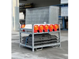 Bakenset,10Bakens M. Lampen,Voetplaten,1Opslag-/Transportpallet - 8