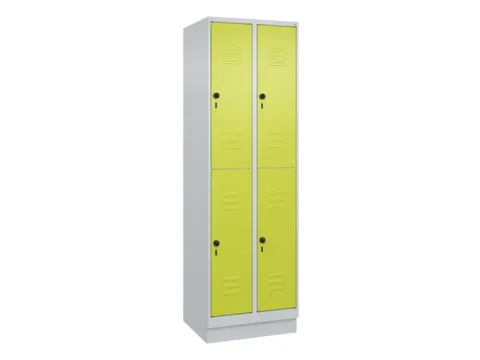 dubbeldekse locker,HxBxD 1950x600x500mm,2x2vak.,vak B 300mm