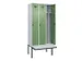 locker met bank,voor scheiding van kleding,HxBxD 2120x900x815mm,3vak