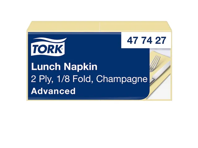 Tork 477427 Lunchservet Advanced Champagne 33x33cm