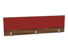 opzetpaneel bureau aanbouw achter NP-tiepolo nut BN4011-rood 2000mm