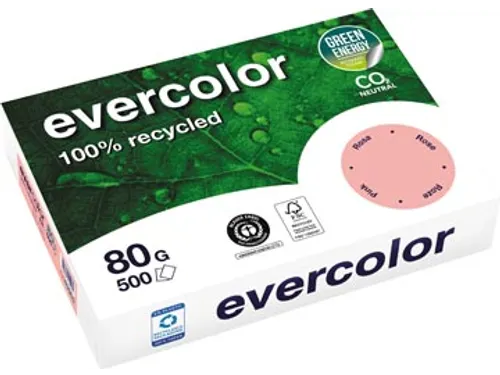 Evercolor gekleurd Gerecycleerd Papier A4 Roze