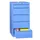 ladekast HxBxD 1000x500x600mm 7laden slot RAL7035 front RAL7016
